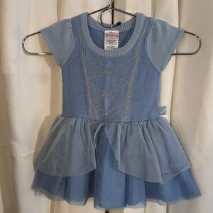 Light Blue Tulle Kids Dress Disney Cinderella